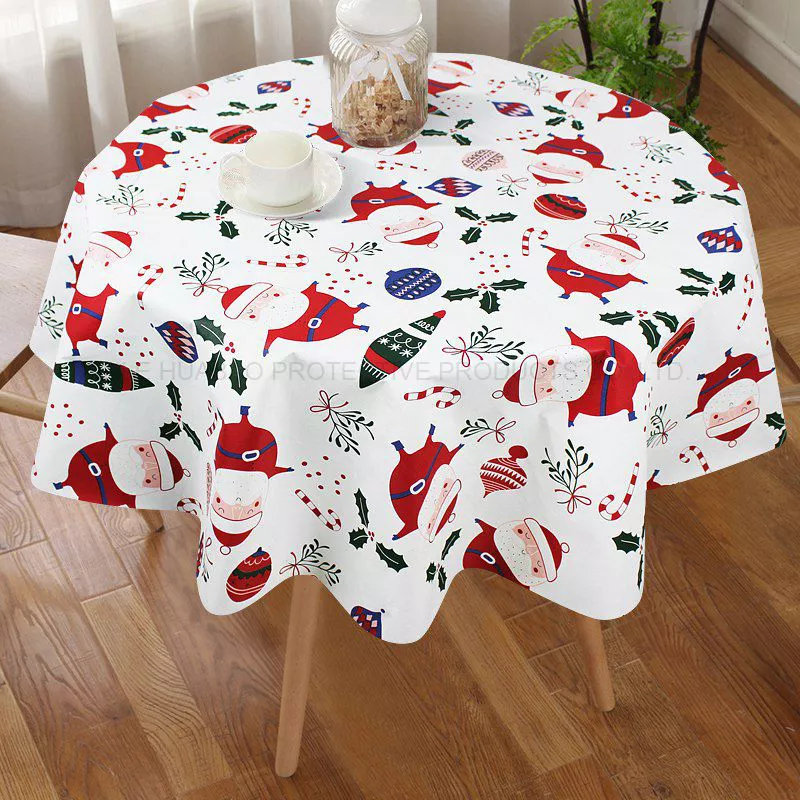 2022 Hot Sell Waterproof Tablecloth Merry Christmas Table Cloth Waterproof tablecloth for Home Party Hotel Hx-1226